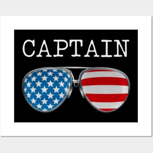 USA PILOT GLASSES CAPTAIN Posters and Art